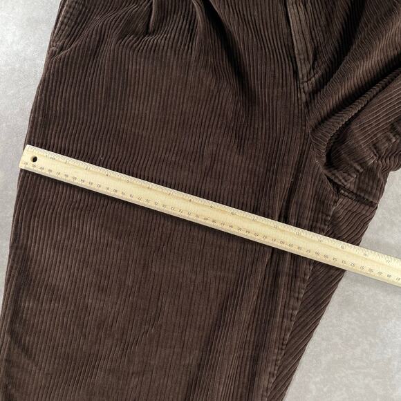 Vintage Eddie Bauer Brown Cozy Corduroy Baggy Pants - Picture 6 of 6